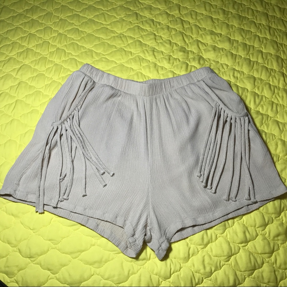 Boutique Fringe Stretch Shorts